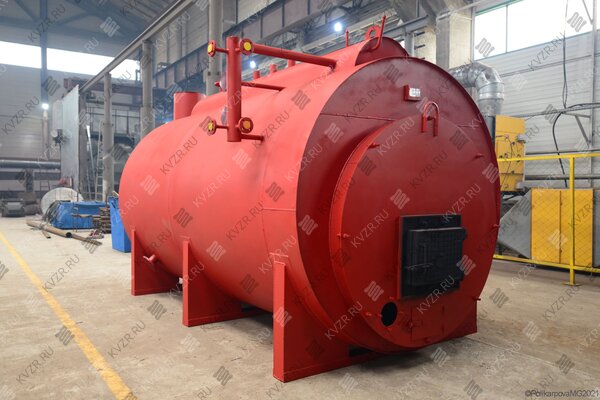 Твердотопливный парогенератор промышленный 1200 кг пара в час температура 170